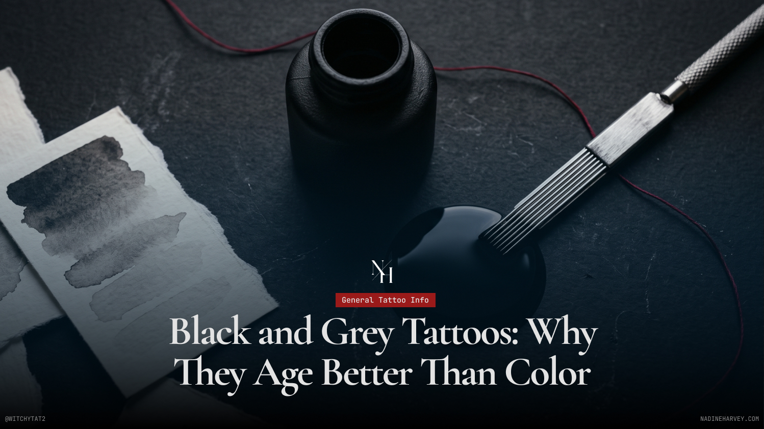 Black and Grey Tattoos_ Why They Age Better Than Color