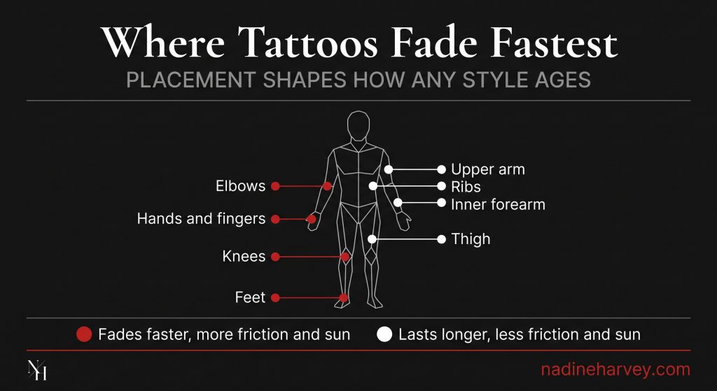 Where Tattoos Fade Fastest