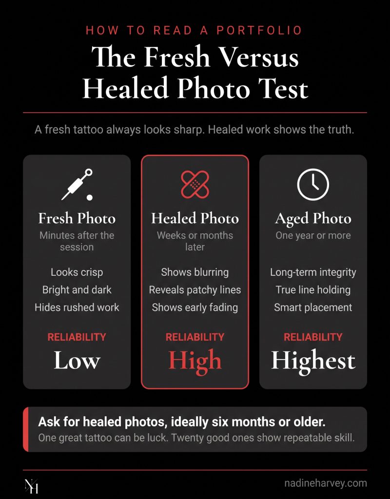 The Fresh Versus Healed Photo Test